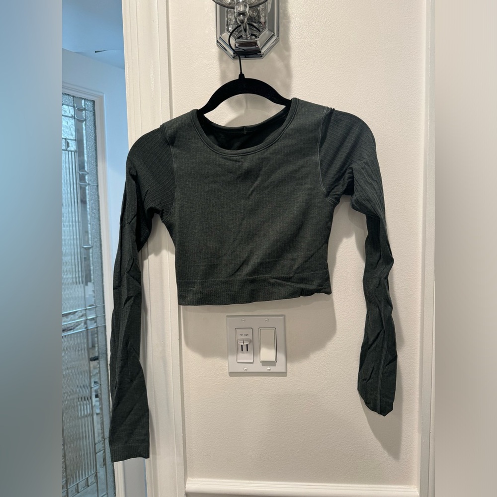 Lululemon Ebb to Street Cropped Long Sleeve